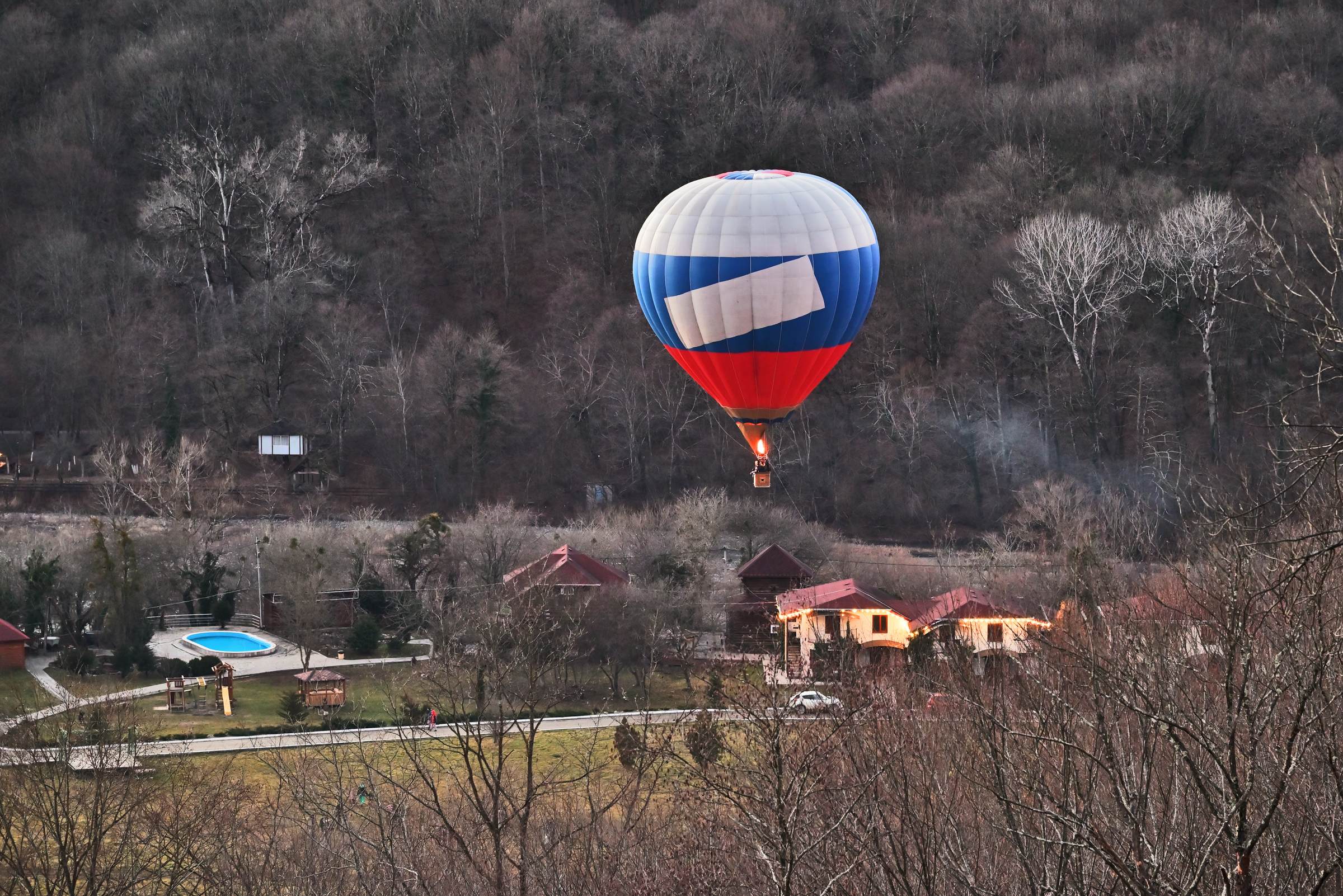 Воздушный шар над Даховской