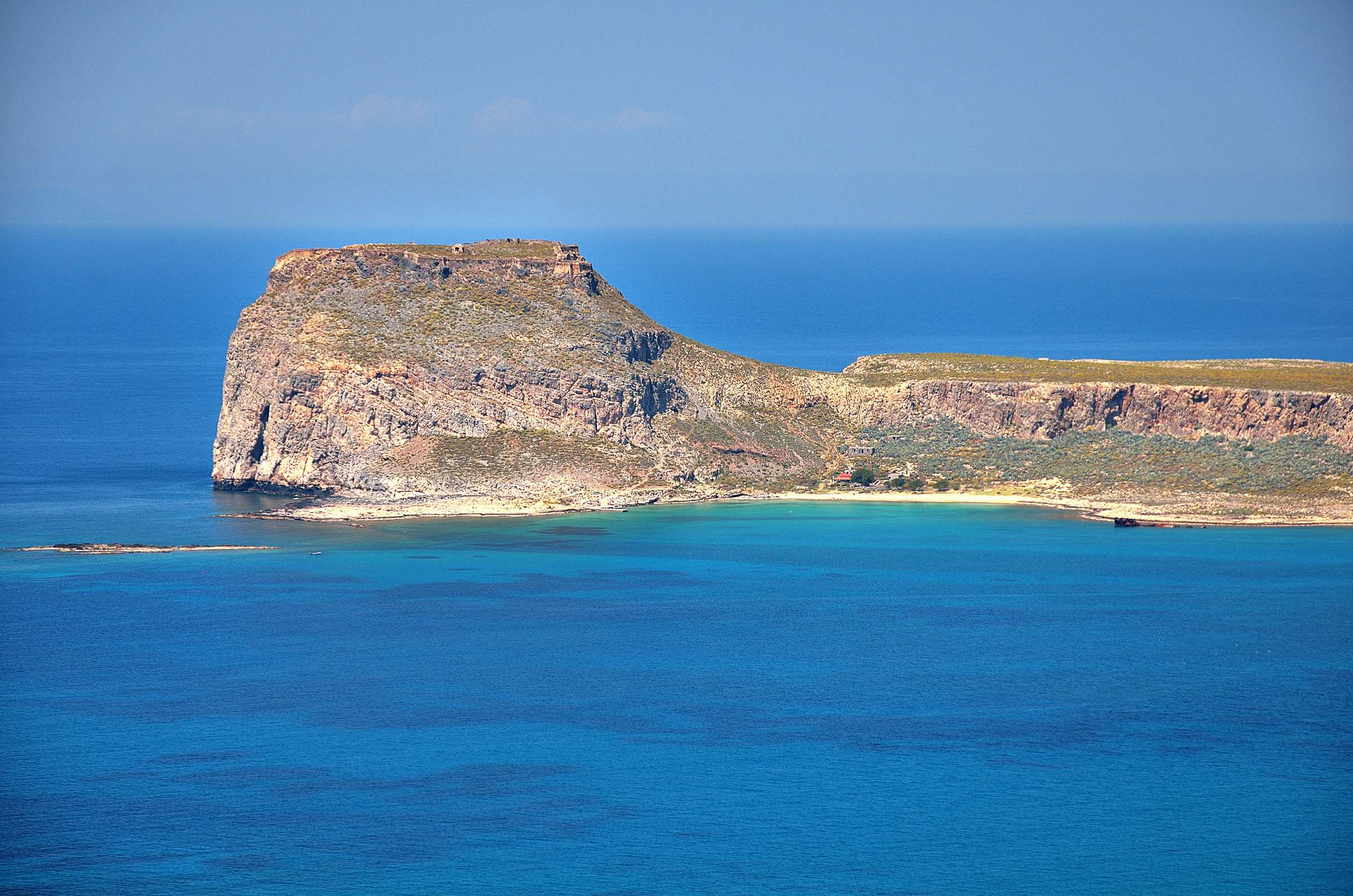 Вид на остров Имери-Грамвуса с Балоса