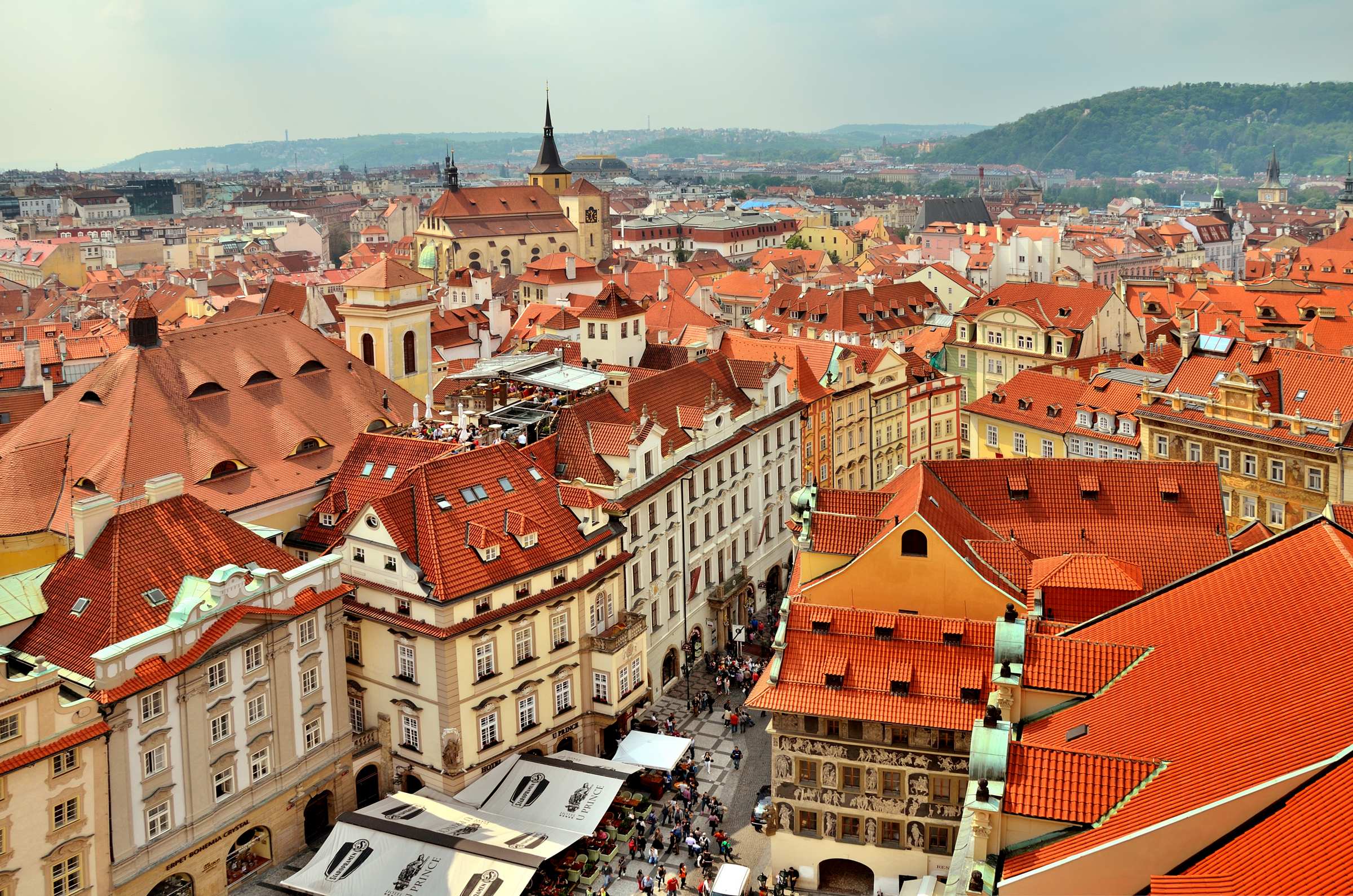 Виды на Прагу с ратушной башни