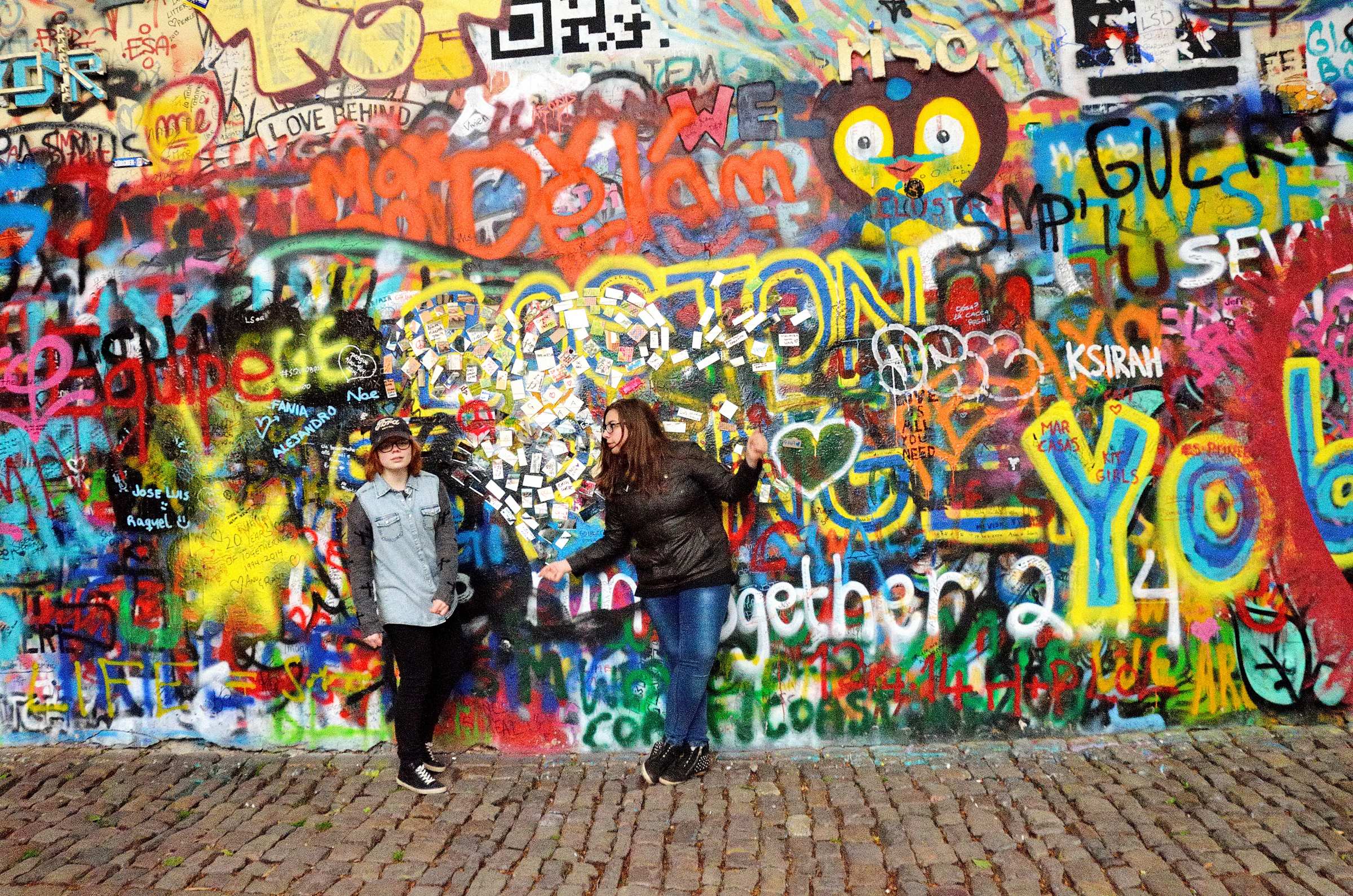 Прага. Стена Леннона