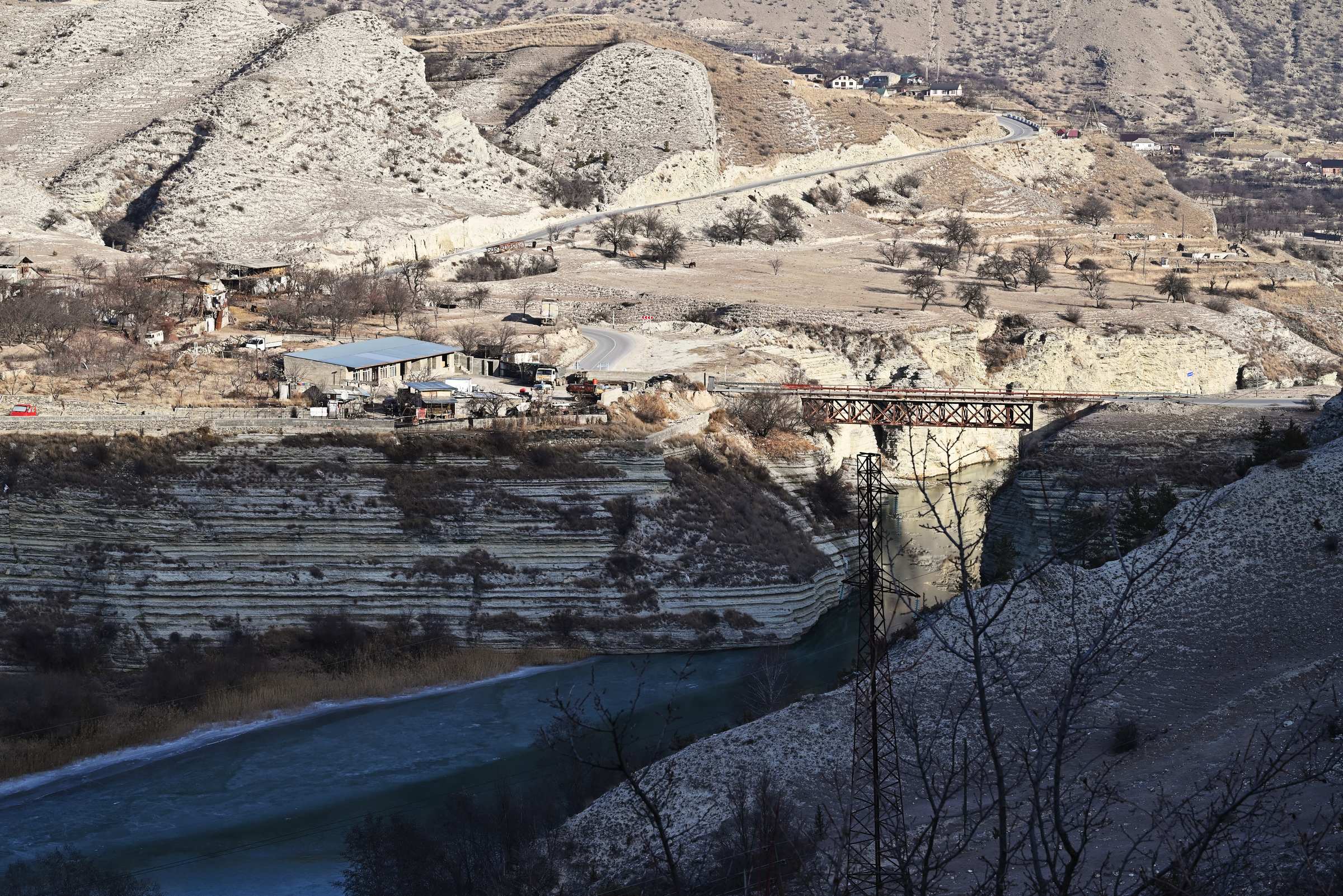 Дагестан. Река Кара-Койсу вблизи села Хвартикуни.