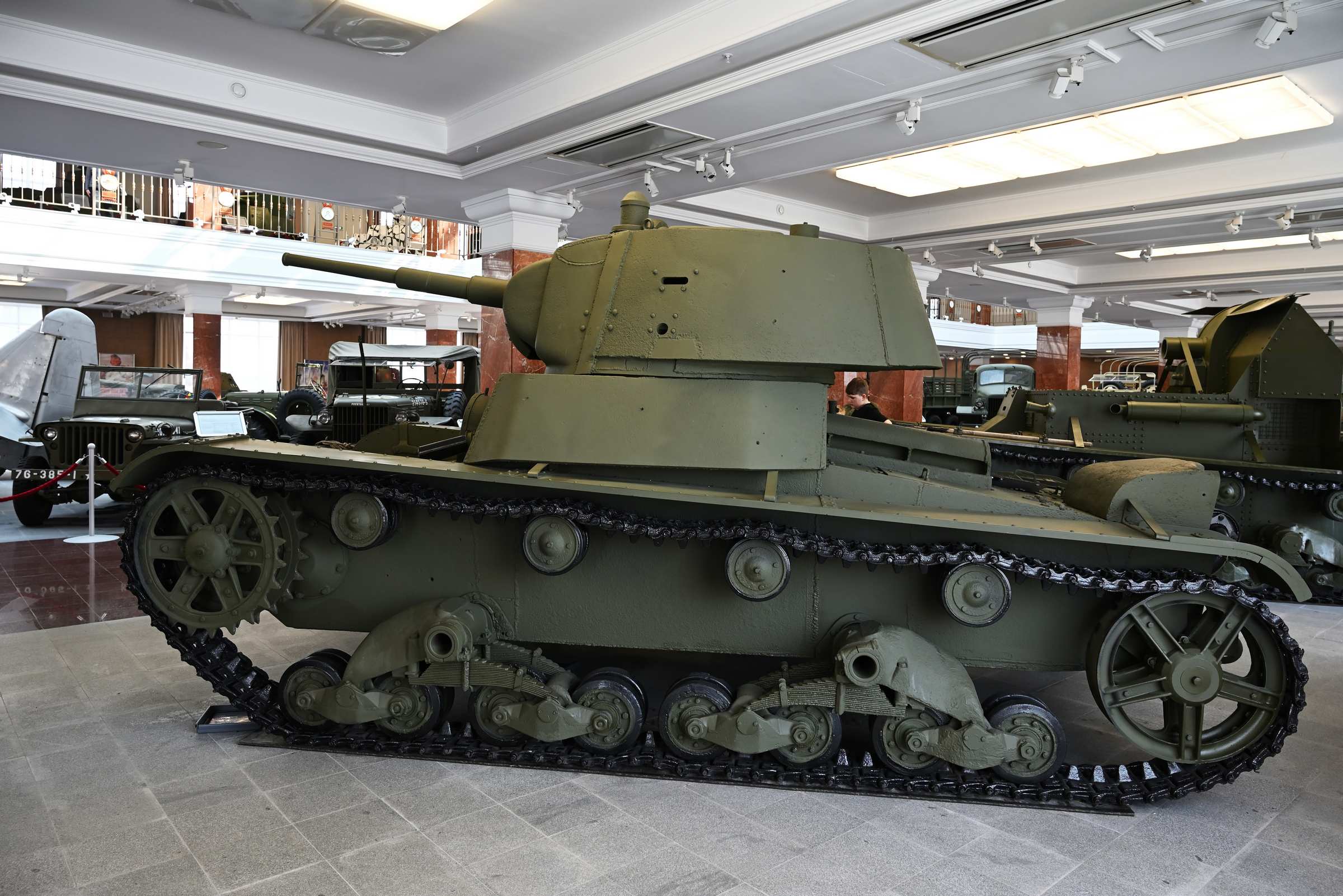 Екатеринбург. Музей военной техники в Верхней Пышме. Легкий танк Т-26 образца 1939 года.