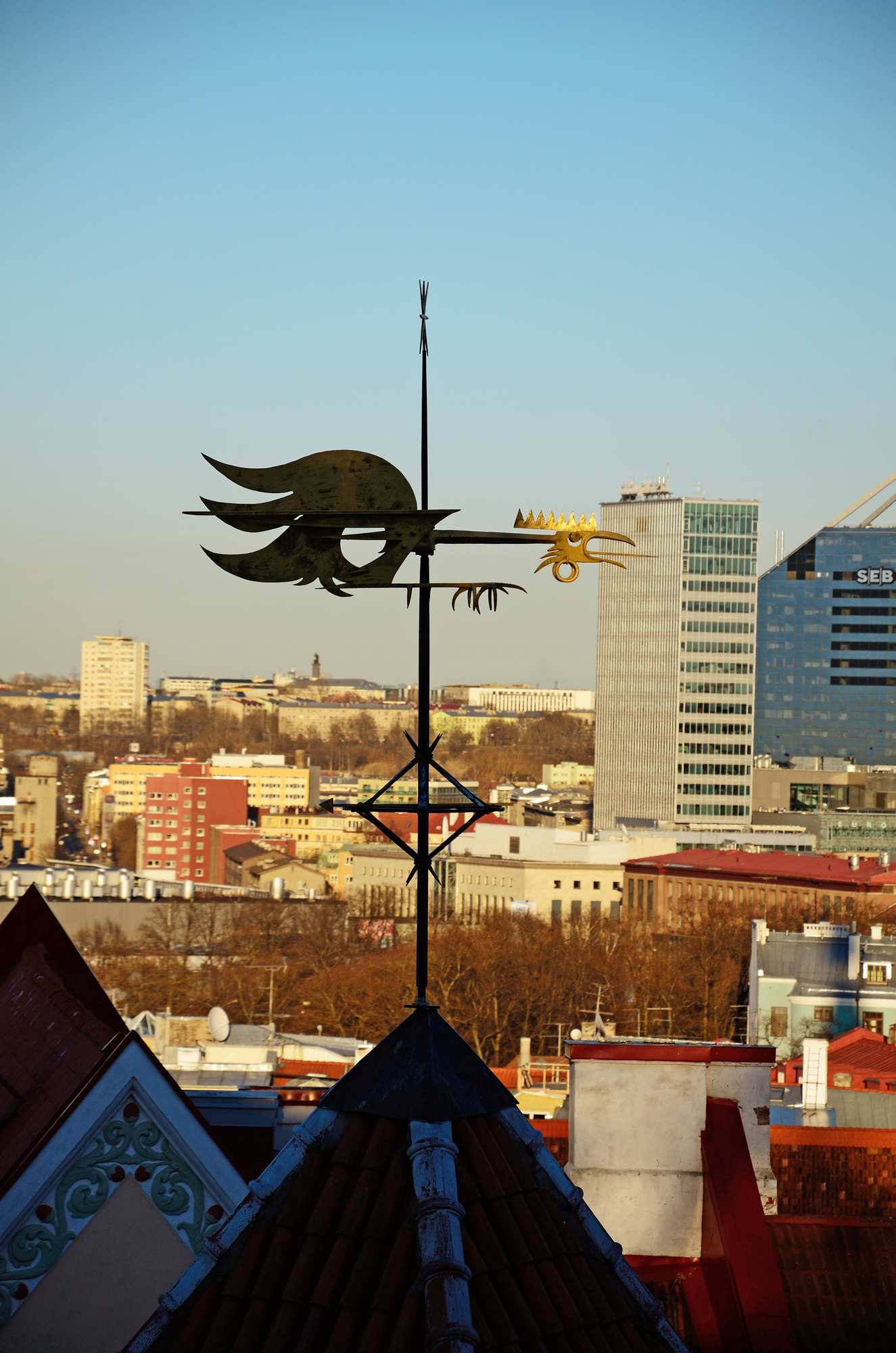 Таллин со смотровой площадки Вышгорода