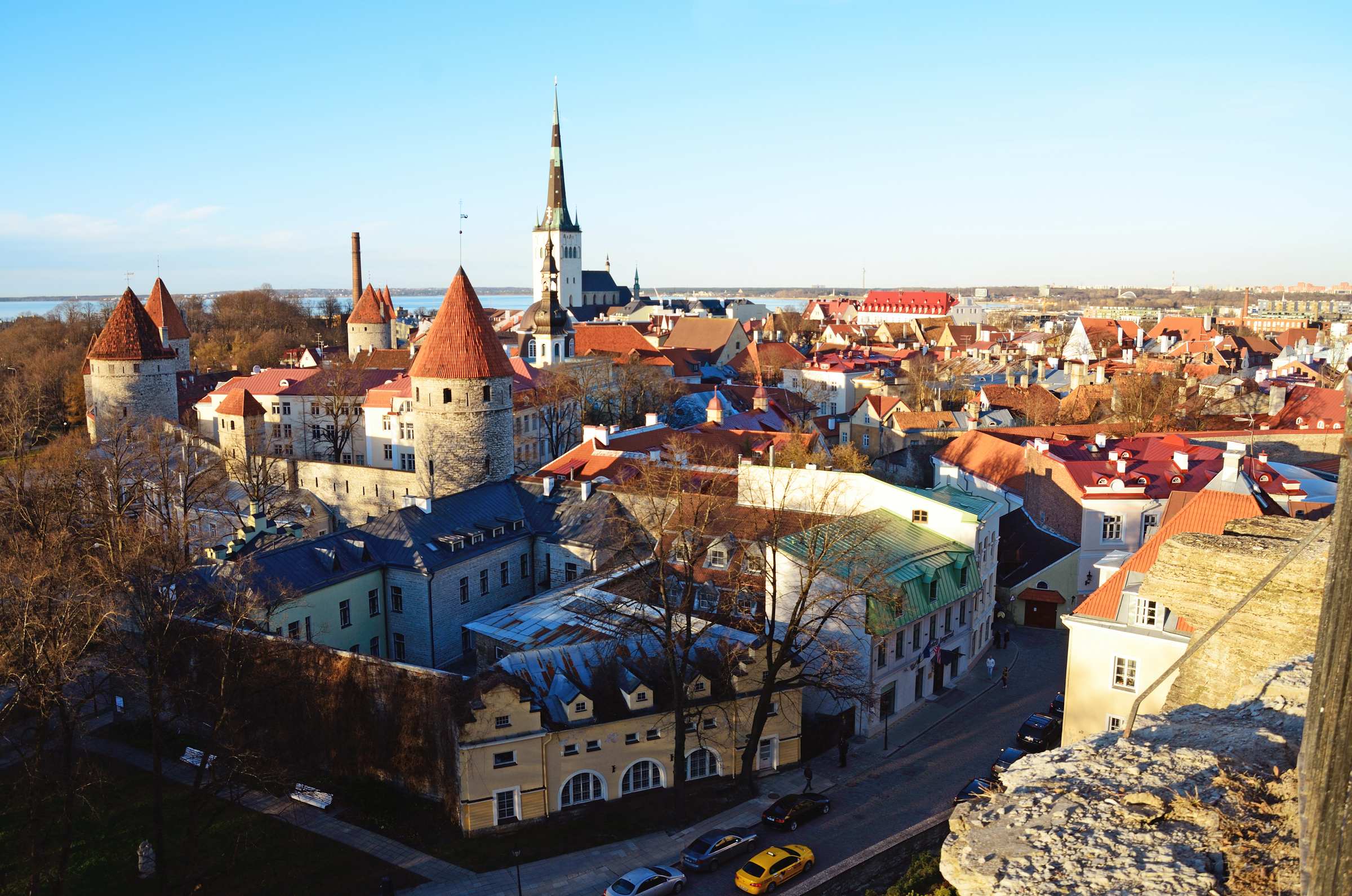 Таллин со смотровой площадки Вышгорода