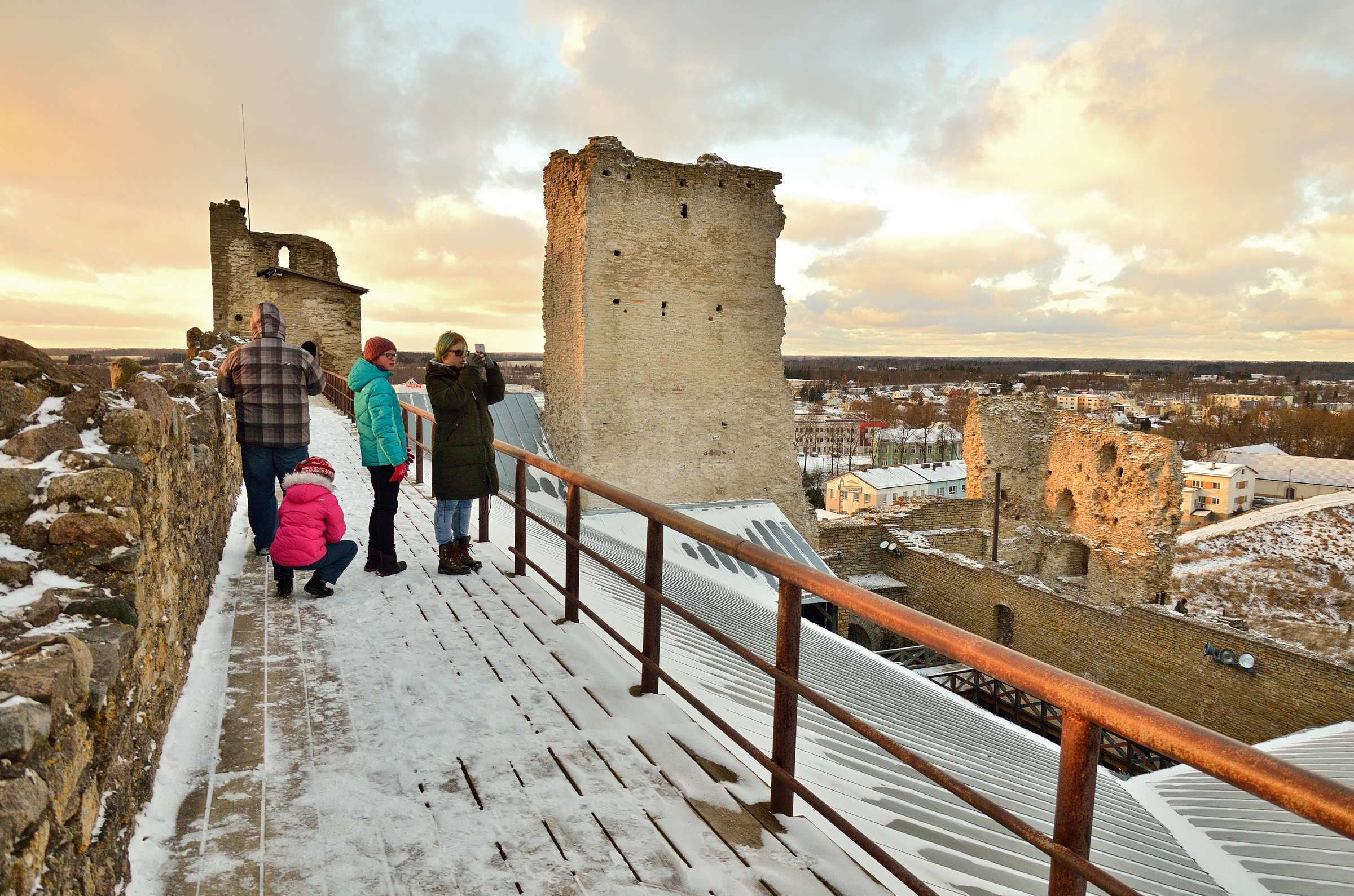 В замке Раквере в Эстонии