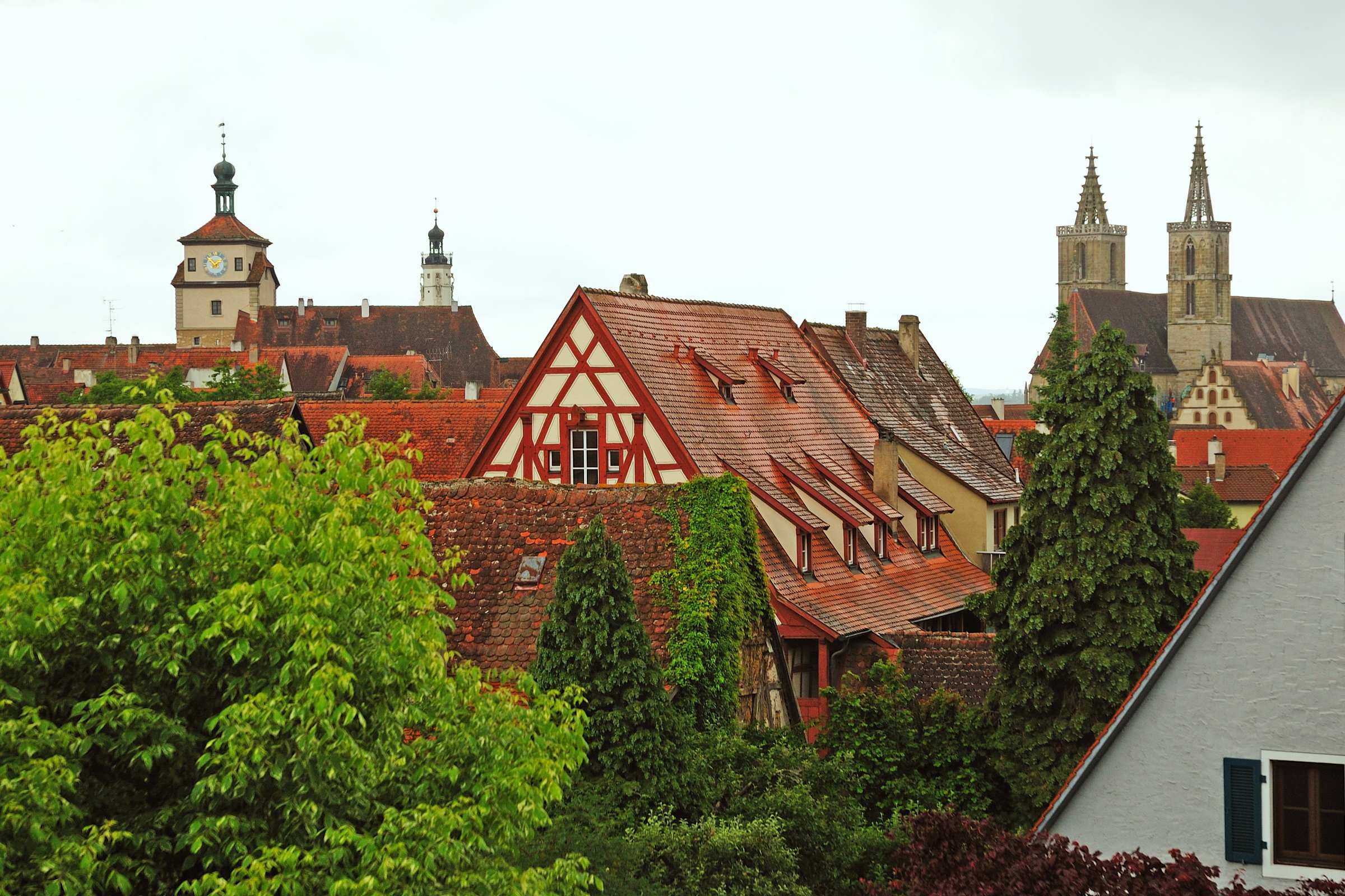 Ротенбург-на-Таубере. Вид с крепостной стены