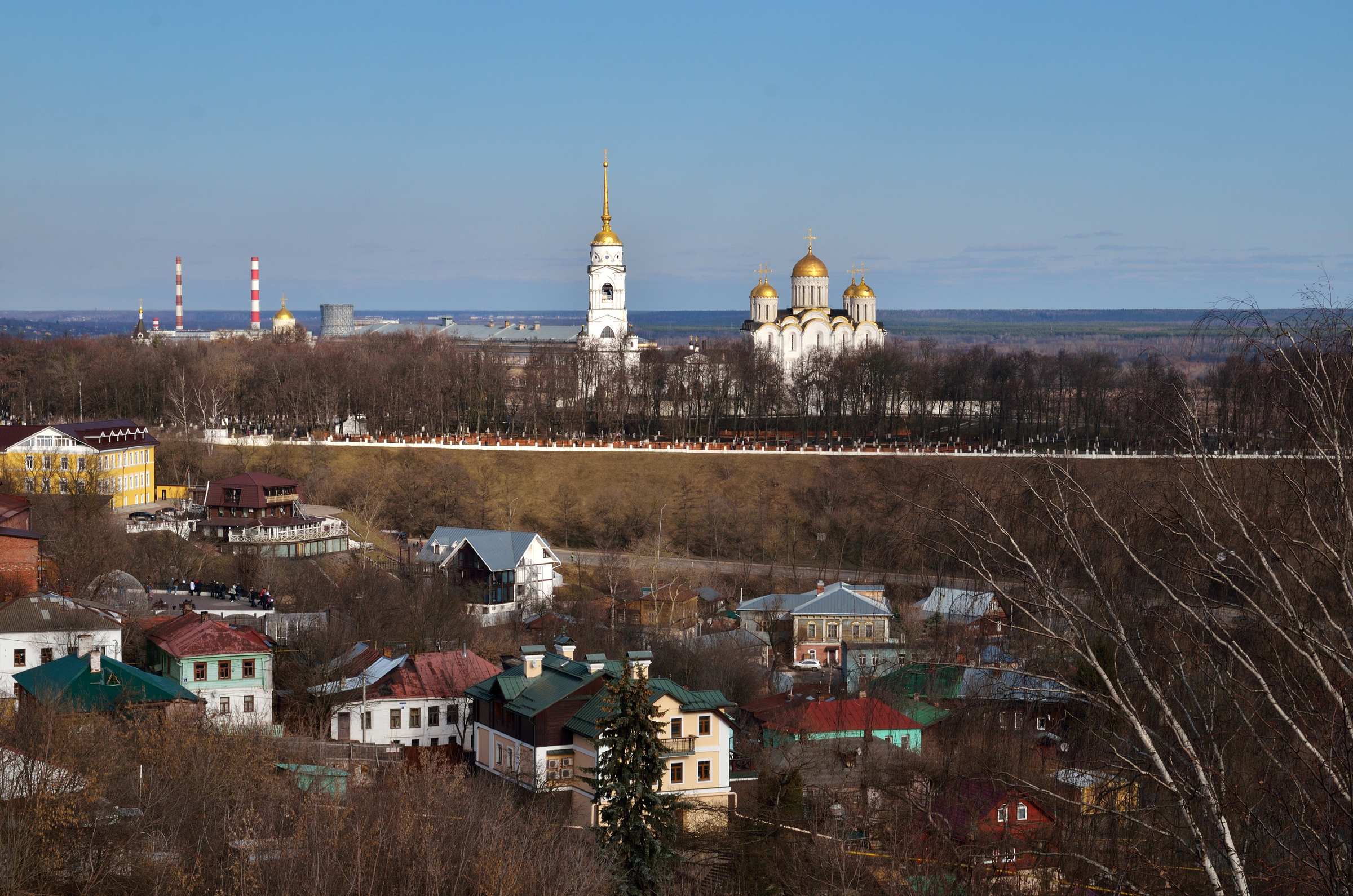 Город Владимир с крыши водонапорной башни