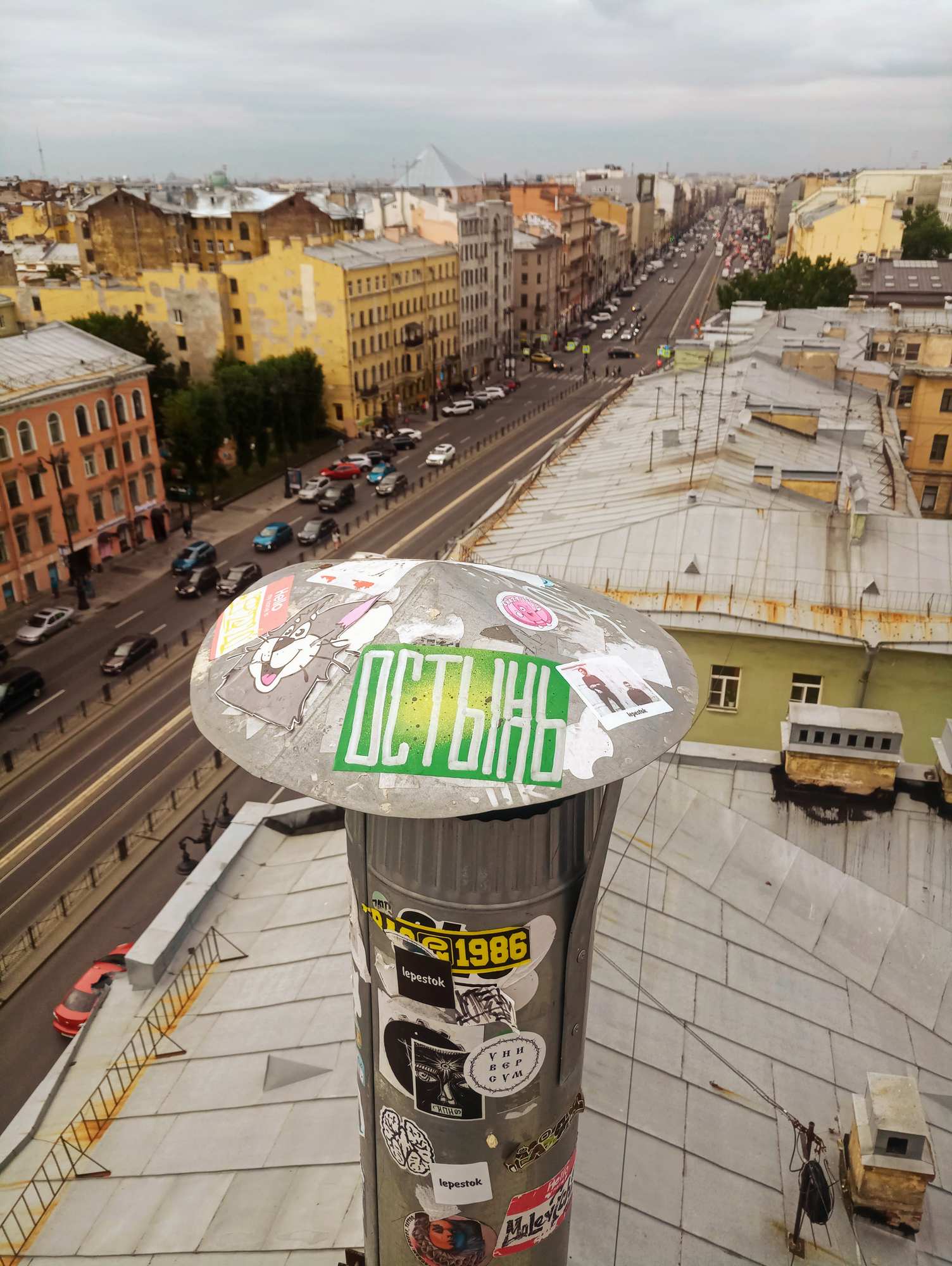 На крыше Лофт Проекта Этажи в Санкт-Петербурге