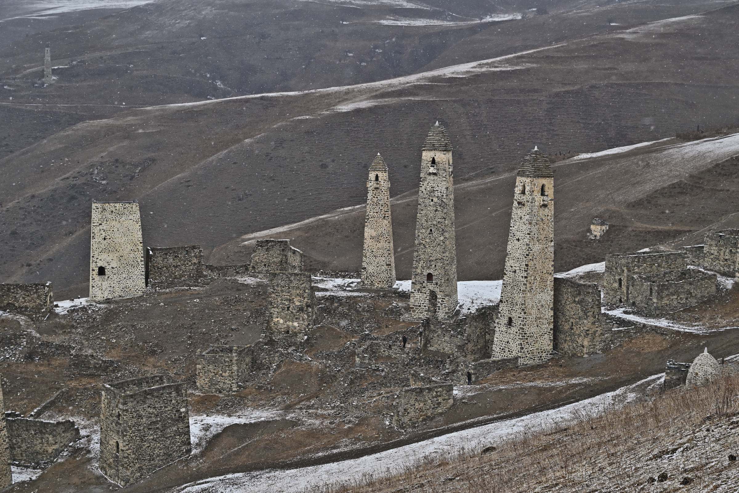 Башенный комплекс Эрзи в горах Ингушетии